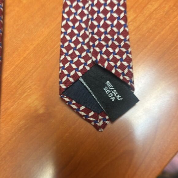 Isaac Zelcer 100% Silk Tie Classic Blue & Orange Paisley Necktie Business Formal - Picture 5 of 5